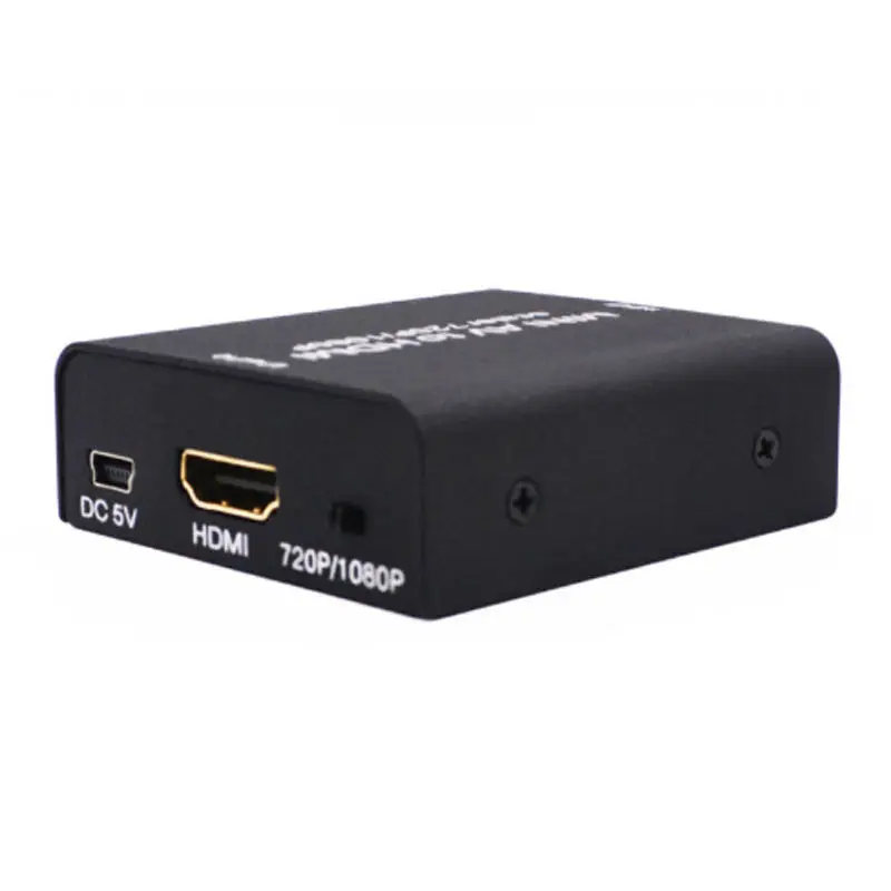 Мини AV к HDMI Композитный RCA AV HDMI cvbs к HDMI адаптер скалер Поддержка HD 720P 1080P Мини AV2HDMI видео конвертер