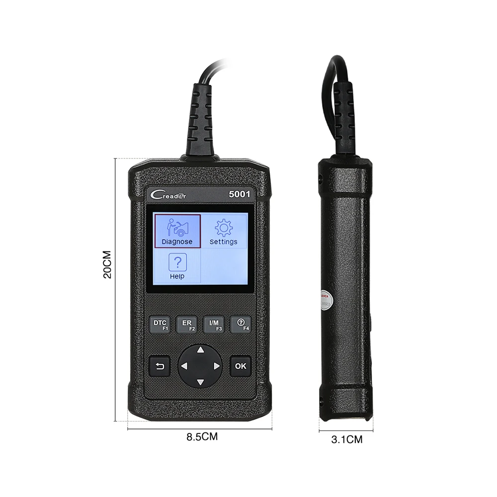 Launch X431 CReader 5001 OBD2 считыватель кодов Сканер считывание информации о транспортном средстве CR5001 диагностические инструменты функция такая же, как autel AL519