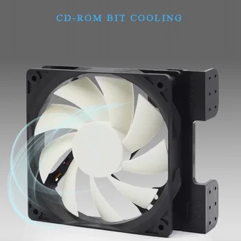 

Chassis CD drive position fan computer host built-in radiator and bracket 12cm*12cm*2.5cm cooling fan large air volume radiator