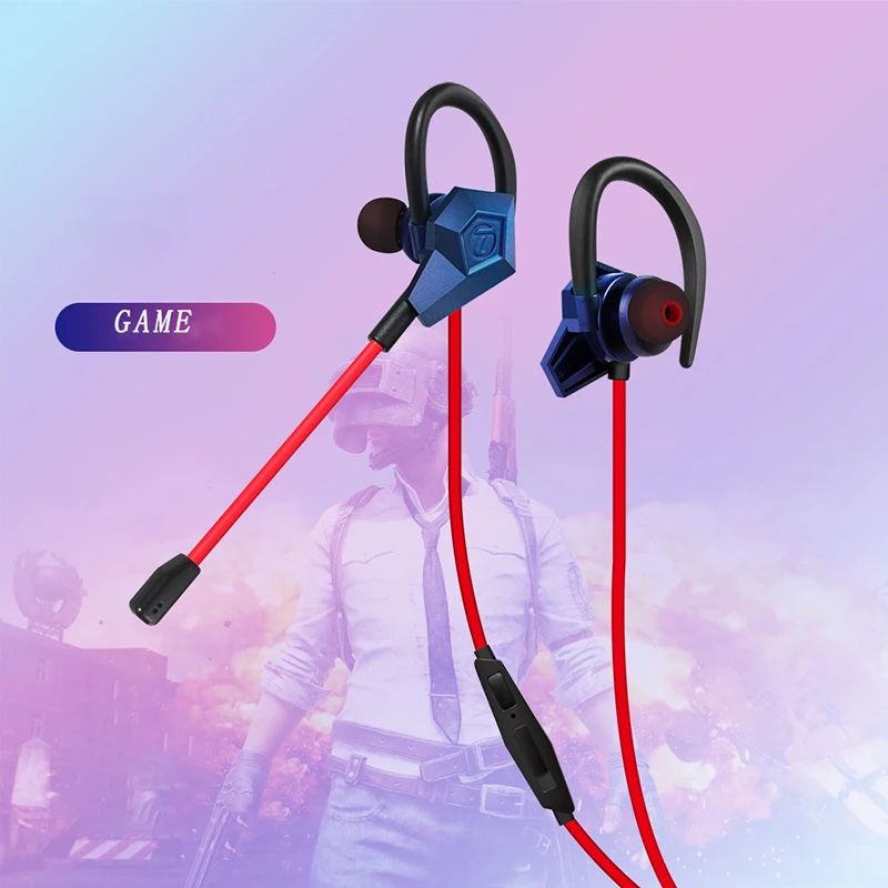 

Fashion ear-hook style HIFI line control with free loading and unloading MIC professional game top-level configuration headphone
