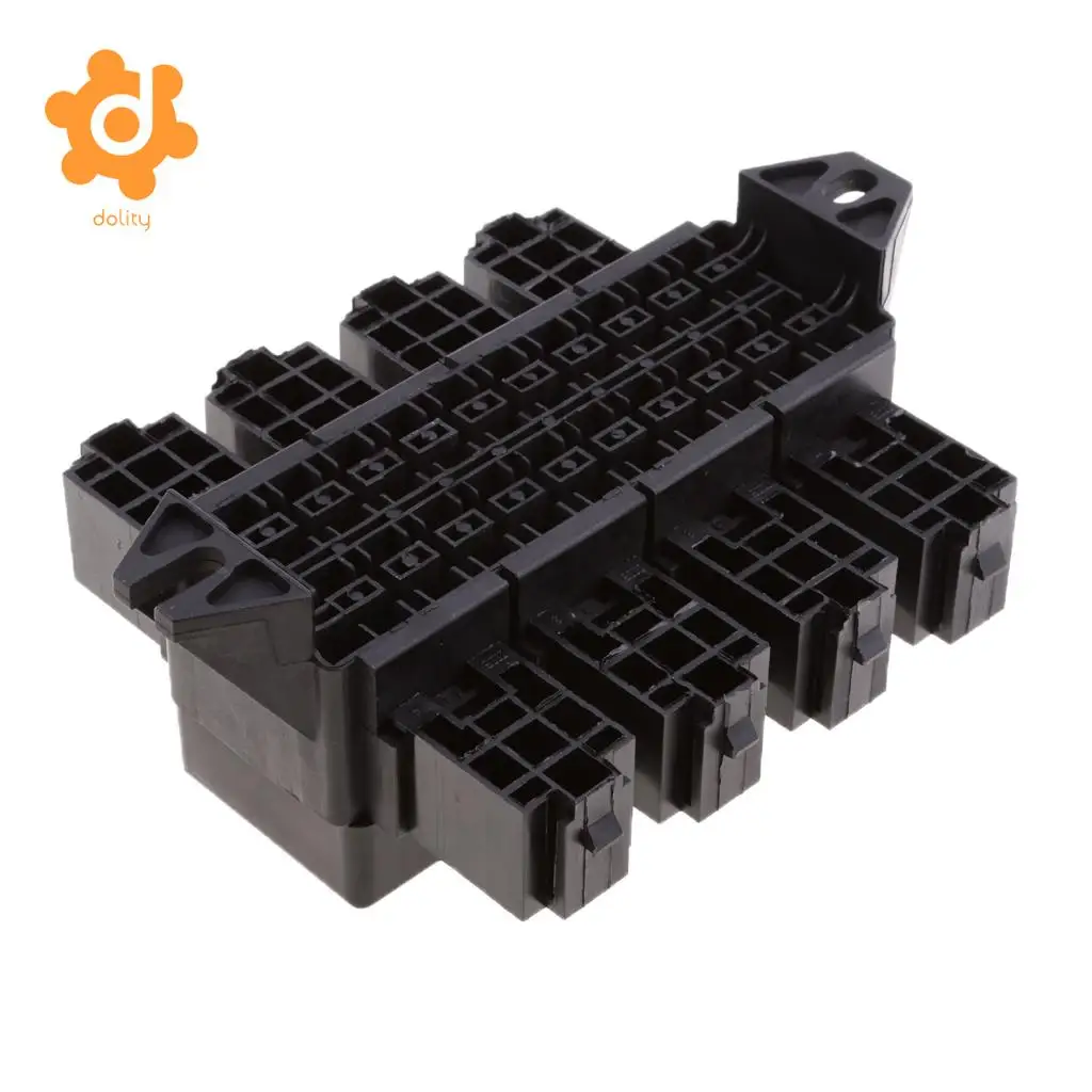 Car 20-Way Blade Fuse Holder 8-Way Relay Socket Fusebox Distribution Block 