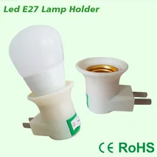 4 шт./лот E27 муфтовый стыковочный переводник в ЕС переходник с питания ВКЛ-ВЫКЛ переключатель e27 Цоколь лампы