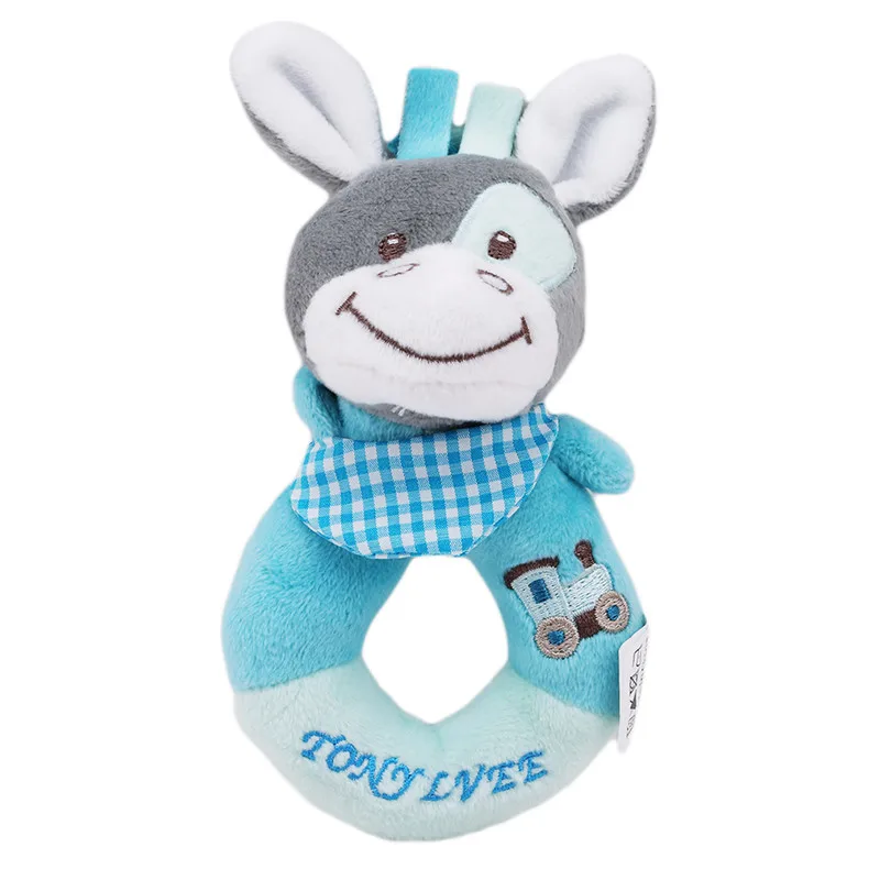 

Animal Infant Plush Doll Toy Baby Round Hand Ringing Mobile Rattles Cute Useful Intellige Smooth Soft Kawaii Hedgehog Puppy