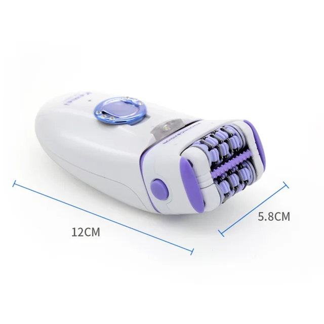 KM 2668 2 in 1 Electric Epilator For Women Body Depilatory Female