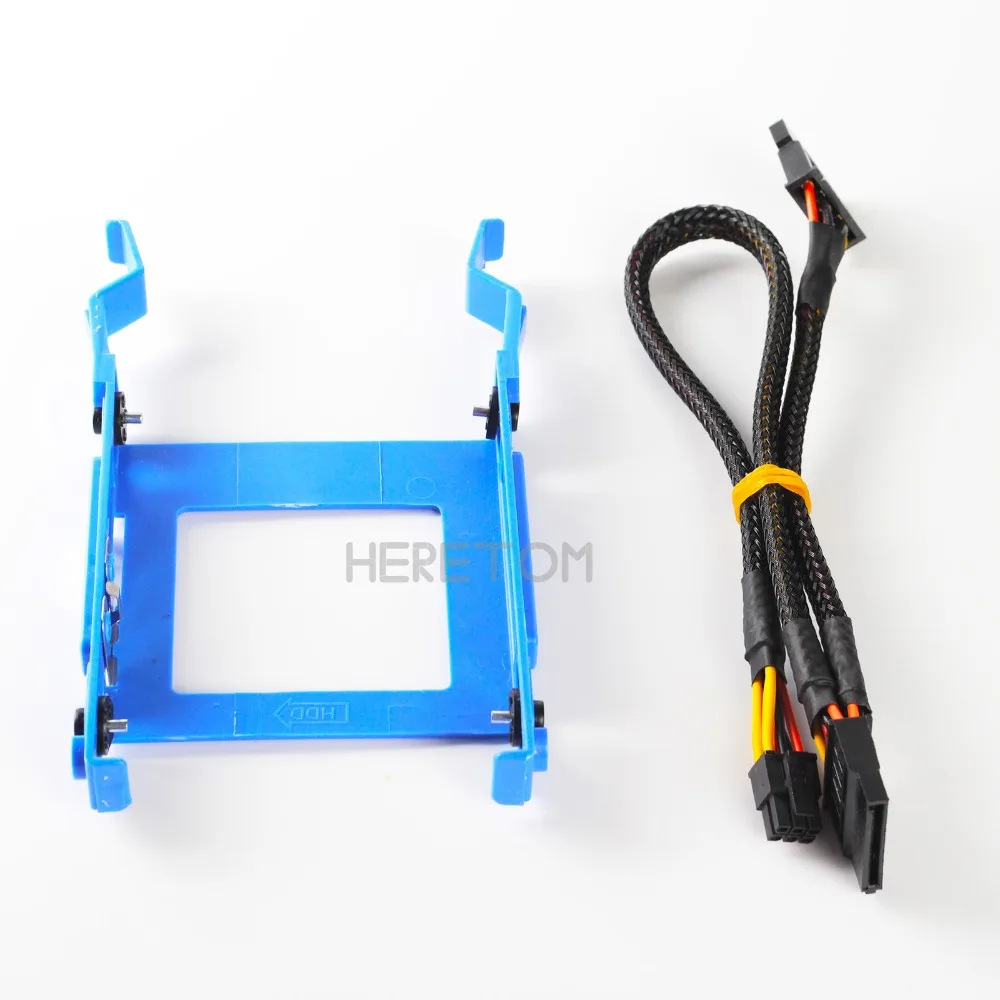 Heretom 1 Набор 2 5 &quotHDD кронштейн Caddy 3650 для Dell Optiplex 3040 5040 7040 7050 3046 MT X9FV3 с кабелем