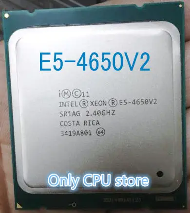 Оригинальный процессор Intel Xeon E5 4650V2 2 4 ГГц 10 ядер 25 Мб SmartCache 4650 V2 FCLGA2011 95 Вт