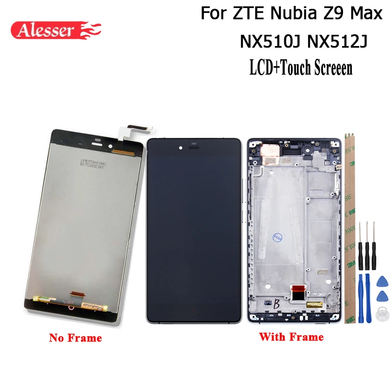ЖК дисплей Alesser для ZTE Nubia Z9 Max NX510J NX512J сенсорный экран + рамка ремонтные детали