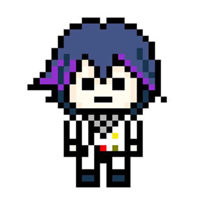 Аниме Danganronpa V3: Killing Harmony Kokichi Oma Ki-bo Shuichi Pixel брелок мультфильм косплей брелок Рождественский подарок кулон - Цвет: A