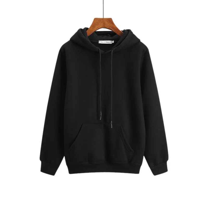 

Women Solid Casuale Sweatshirt Fashion Long Sleeve Pocket Hooded Outwear Tops 2018 Female loose Pullobvers Tops Sweatshirts