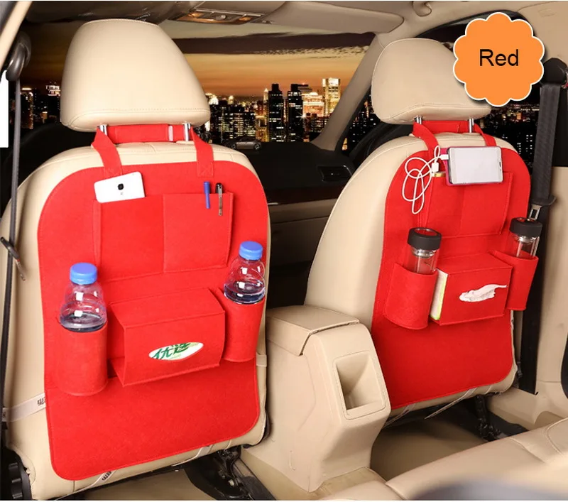 1 Pcs Car Back Seat Storage Organizer Trash Net Holder Travel Storage