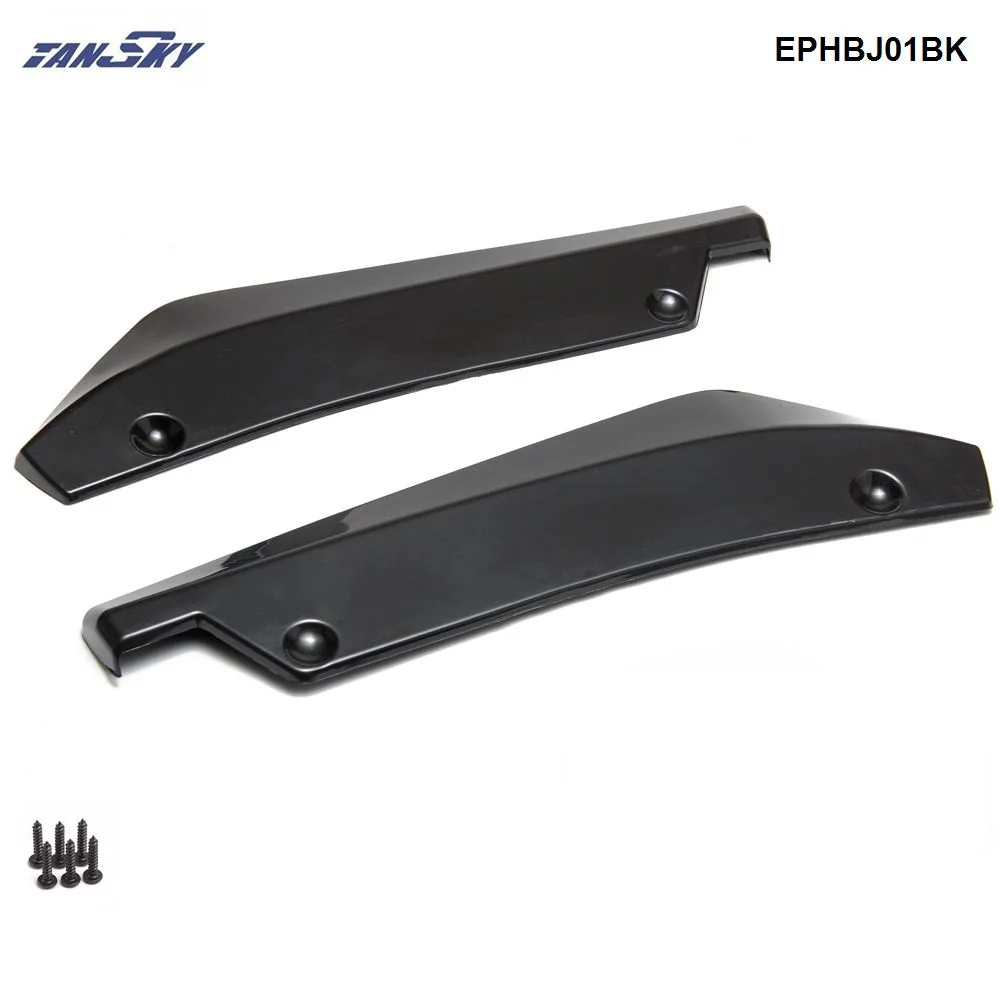 2 unids/set Universal parachoques trasero Spoiler Canards difusor de coche aleta lateral protección de arañazos fresco EPHBJ01 2 unids/set Universal parachoques trasero Spoiler Canards difusor de coche aleta lateral protección de arañazos fresco EPHBJ01