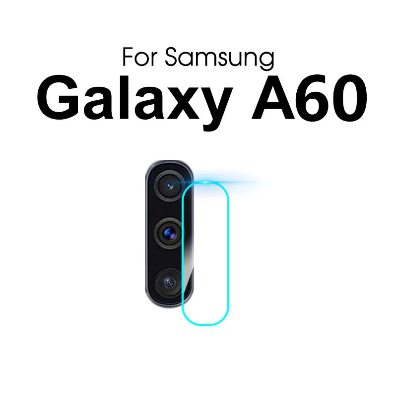 2 шт. Камера объектив из закаленного Стекло протектор для samsung Galaxy A10 A20 A30 A40 A50 A60 A70 M30 M20 S10E S10 плюс A7 с уровнем твердости 9H Стекло - Цвет: A60