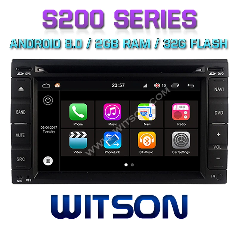 WITSON S200 Android 8 0 Восьмиядерный 32 ГБ флэш автомобильный DVD для NISSAN Frontier LIVANA NAVARA JUKE + GPS