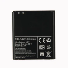 Original Optimus L9 BATTERY for LG P769 P760 P765 P768 Optimus 4G EAC61898401 HD P880 LTE 2 II Spectrum 2 VS930 BL-53 replacement 3 7v 1800mah li ion batteries for lg optimus 4x hd p880 f160 2 pcs
