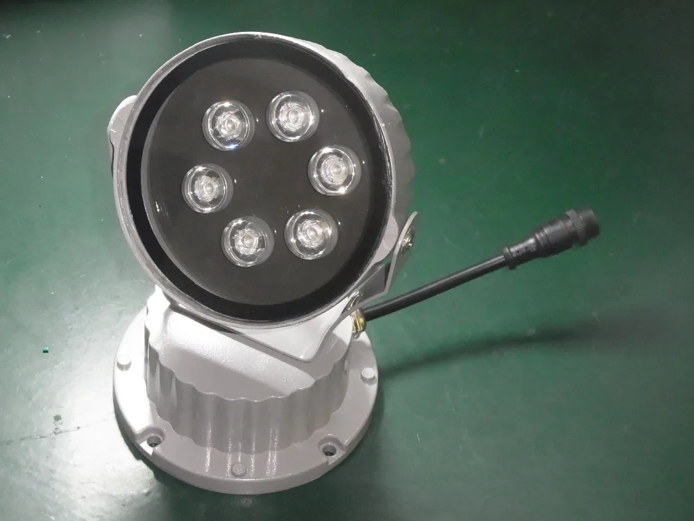 Светодиодные прожекторы постоянного тока 6 Вт 12 В DMX512 трехканальные RGB IP65