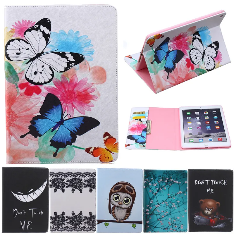 For Ipad5 Air Butterfly Owl Bear Cartoon PU Leather Flip Stand Cover Cases For Apple iPad Air ipad 5 Tablet Cover Case Fundas For Ipad5 Air Butterfly Owl Bear Cartoon PU Leather Flip Stand Cover Cases For Apple iPad Air ipad 5 Tablet Cover Case Fundas