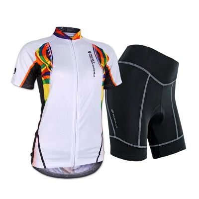 Женская одежда для велоспорта, профессиональная гелевая Накладка для горного велосипеда, комплект одежды для женщин, летний комплект одежды для велоспорта из Джерси, облегающий костюм - Цвет: COLOR 5