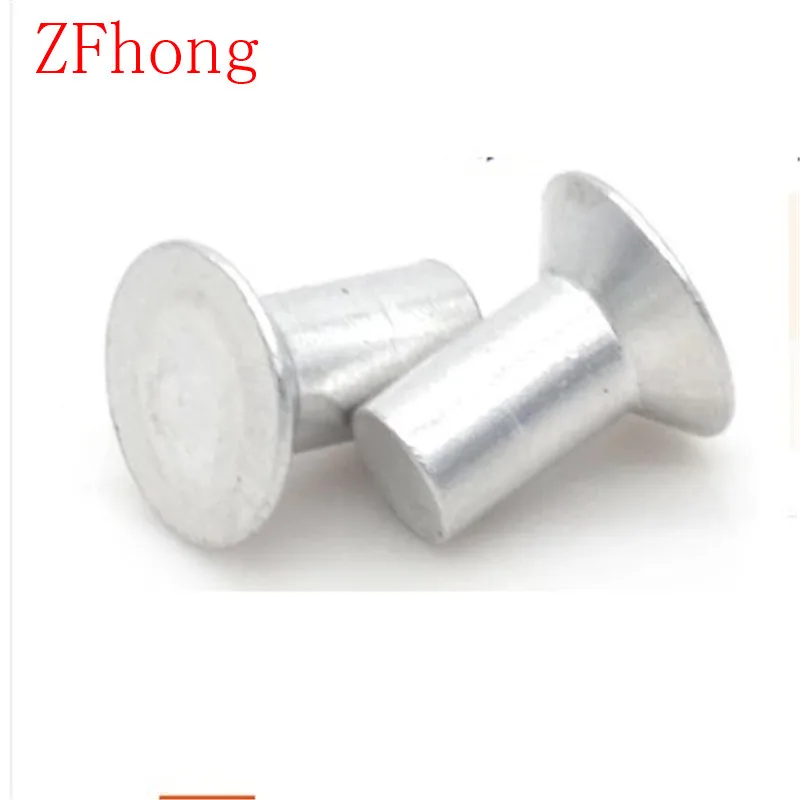 1000PCS M3*5/6/8/10/12 diametem 3mm aluminum countersunk head solid