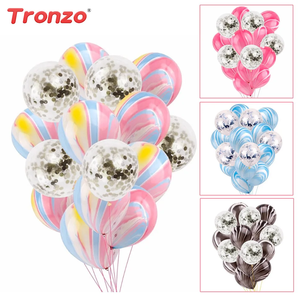 

Tronzo Wedding Silver Confetti Balloon Birthday Party Baby Shower Favors 15pcs Agate Silver Confetti Balloons Wedding Decoration
