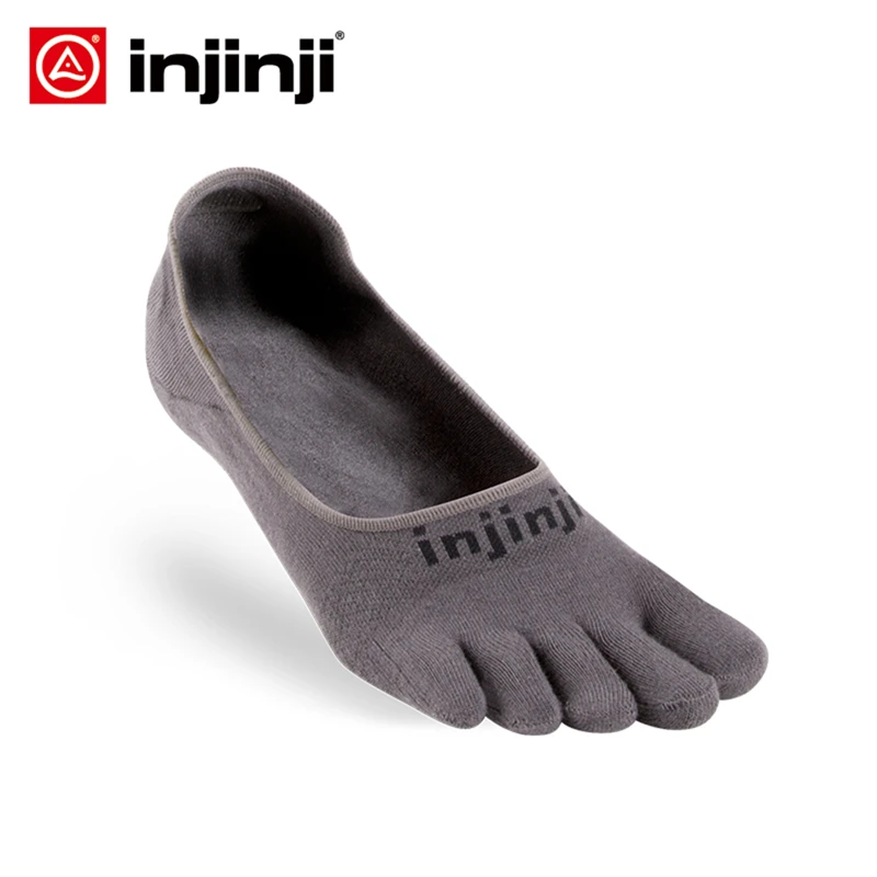 INJINJI кроссовки с пятью пальцами тонкие невидимые носки COOLMAX Нескользящие дышащие