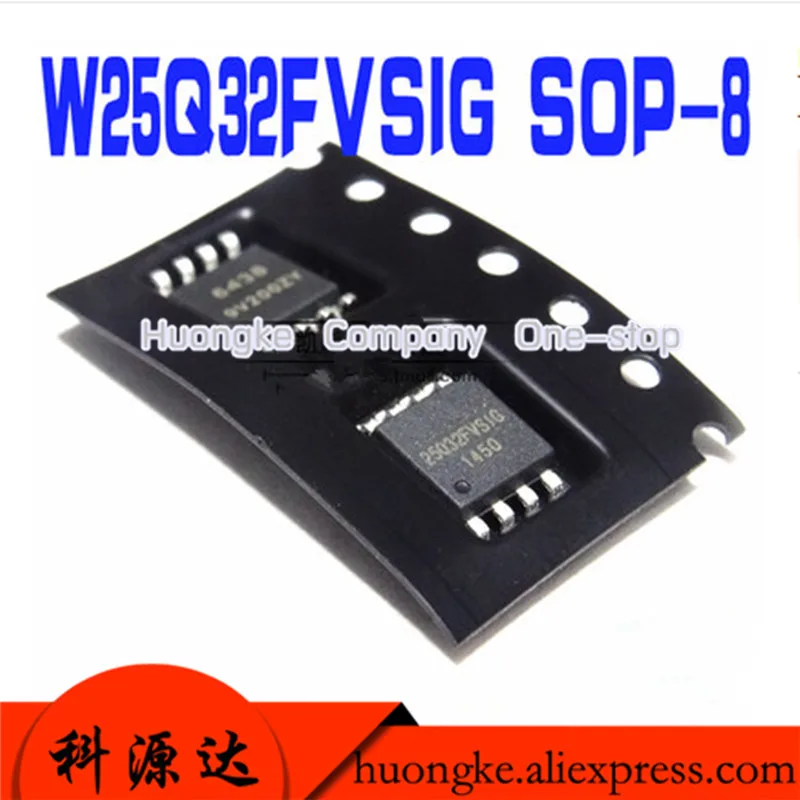10pcs/lot W25q32fvsig W25q32bvsig 25q32fvsig 25q32bvsig 25q32 Sop8 ...