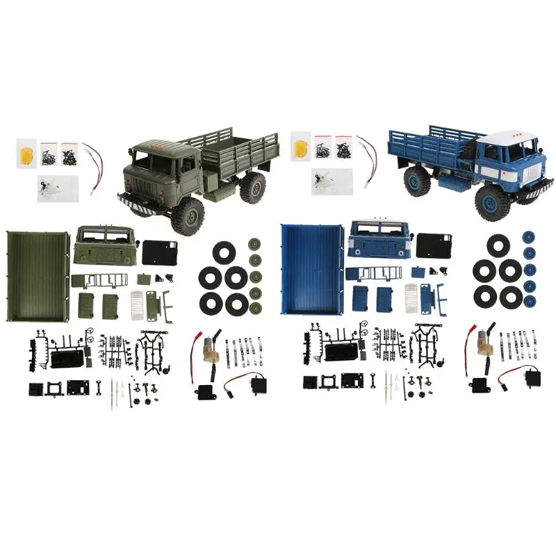  WPL B - 24 1:16 2.4G Mini Off-road RC Car Military Truck DIY Assembly Models