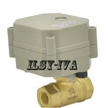 DN8 DC9~ 24V 2 ходовой Электрический шаровой клапан, три провода управления холодной и горячей воды/водяного пара/тепла газа латунный моторизованный шаровой клапан