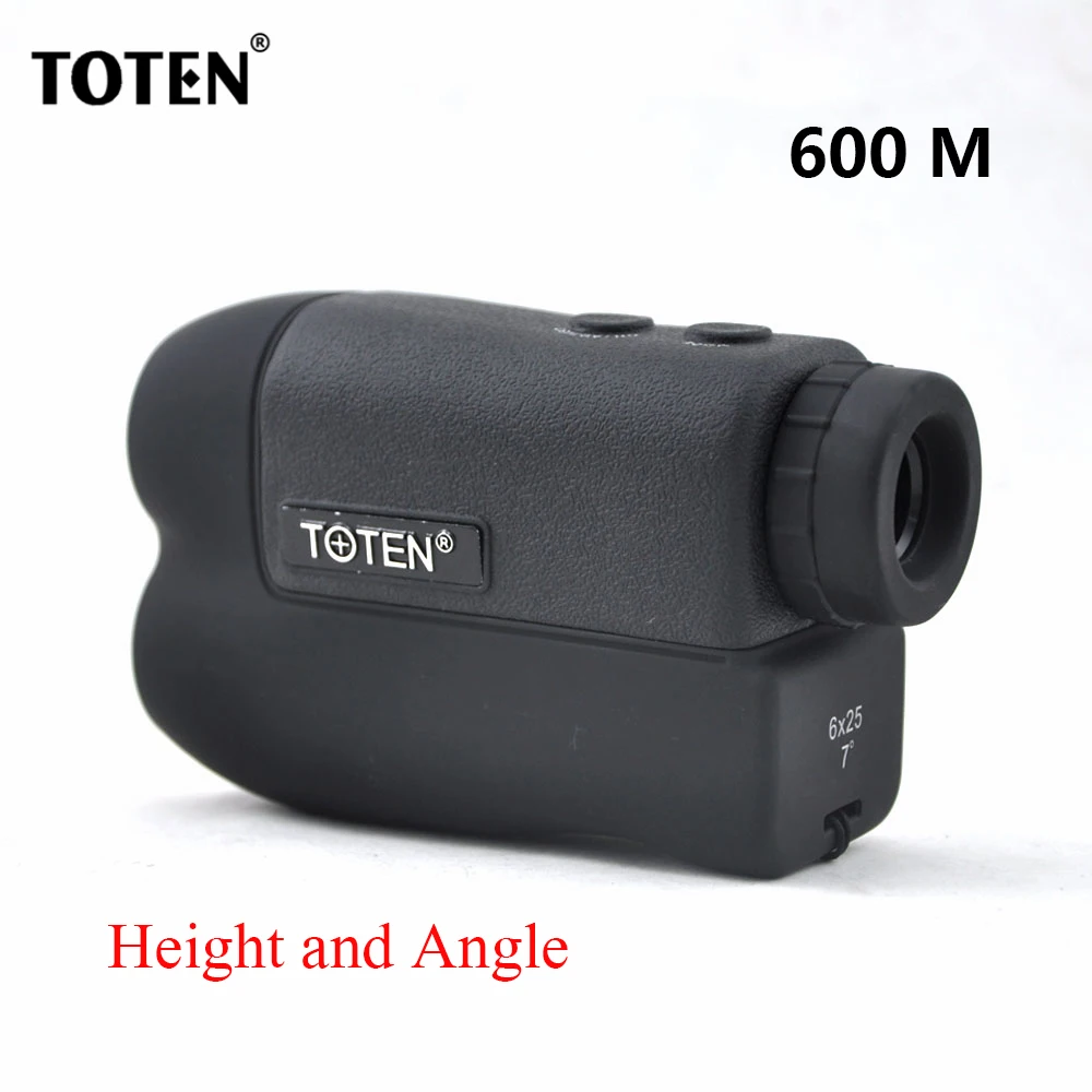 Лазерный дальномер TOTEN Optics 6x25 Монокуляр для охоты измерение 600 м/г целевой высота