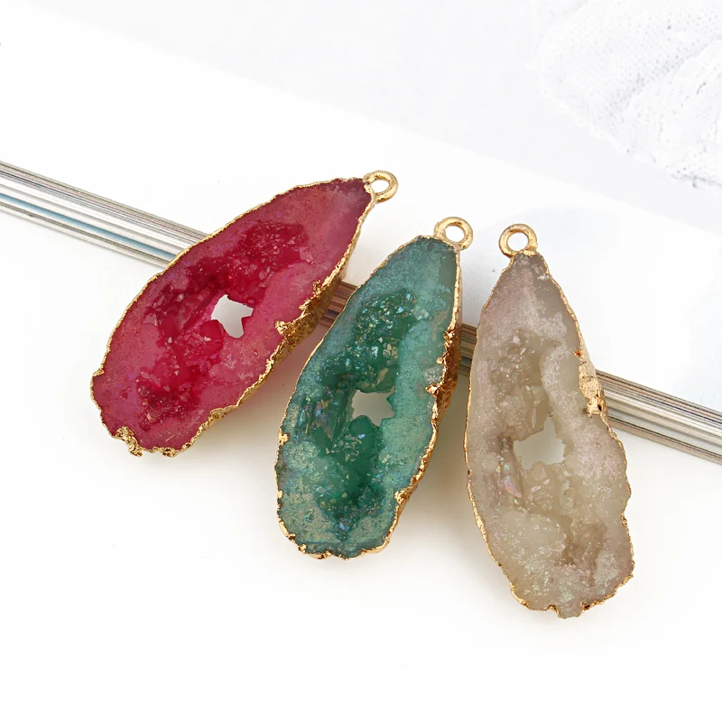 

1pc Bohemia Earring Resin Charms DIY Jewlery Findings Lady Irregular Drop Earrings Bracelet Necklace Pendant Accessories F72