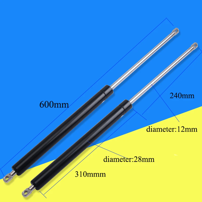 US $175.00 6pcsLot Force Lift Support Furniture TailorMade Gas Spring 1000N100kg Cupboard Hinges Gas Spring WallMounted Bed Spring