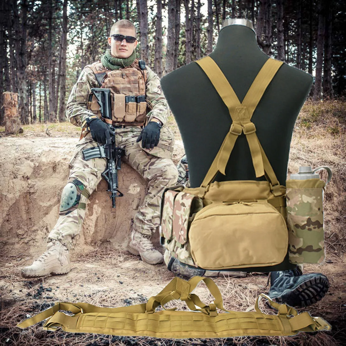

Molle Tactical Belts Military 1000D Nylon Belt SWAT Army Gear Combat Girdle Waist Padded Belt Emergency Survival Waist Belt
