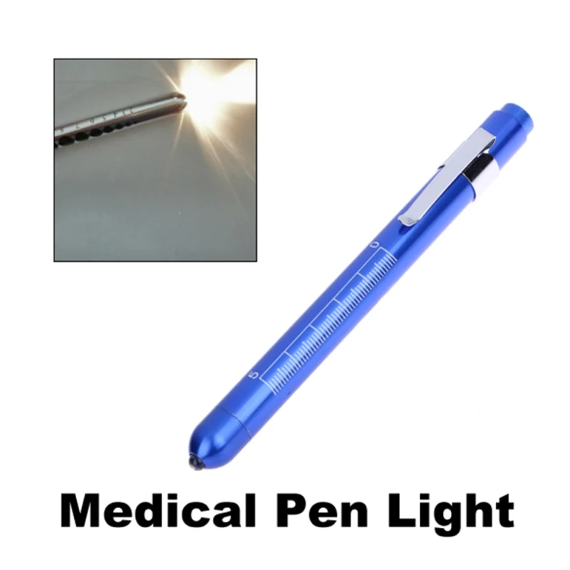 Medical EMT Emergency Surgical LED Penlight Pen Light Flashlight Torch With Scale First Aid NG4S