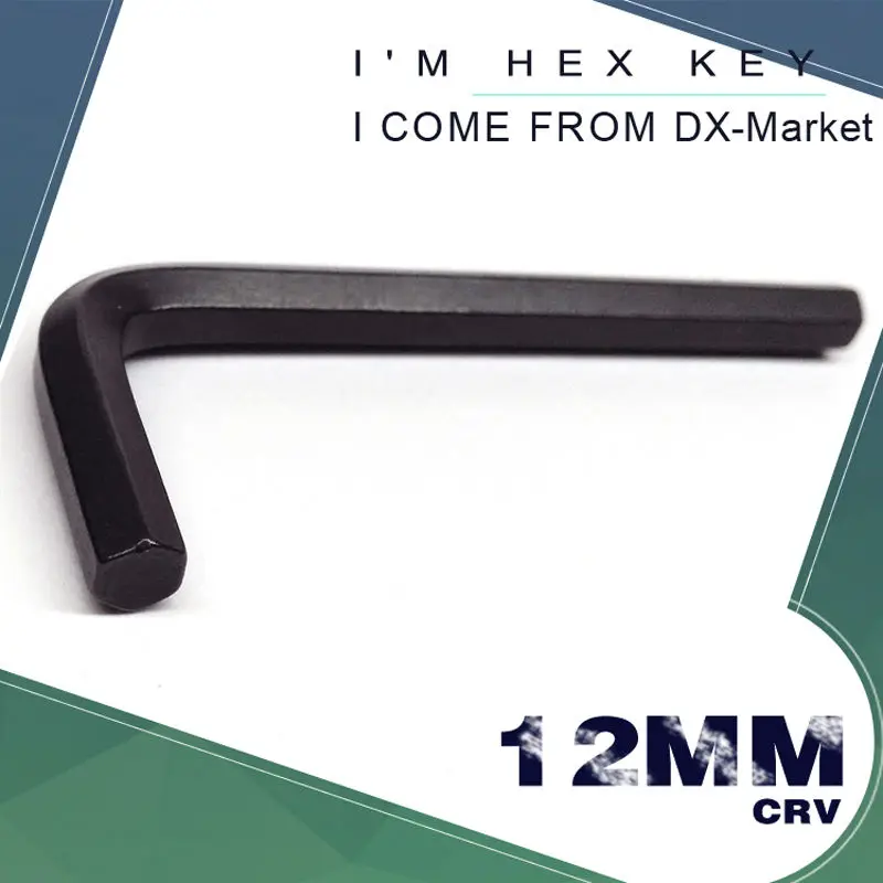 

12mm hex key , 2pcs , Black metric alloy hex key socket , bolt driver alloy allen wrench m12 tools , Chinese Manufactuer