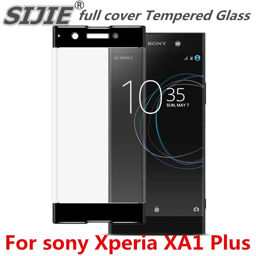 

full cover Tempered Glass For sony Xperia XA1 Plus Dual Suitable Screen protective toughened fit on all edges case friendly