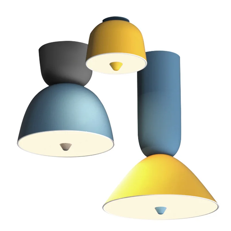 

Designer Creative nordic ceiling lights modern simple dining room bar bedroom macaron LED Post modern Ceiling mounted lamps