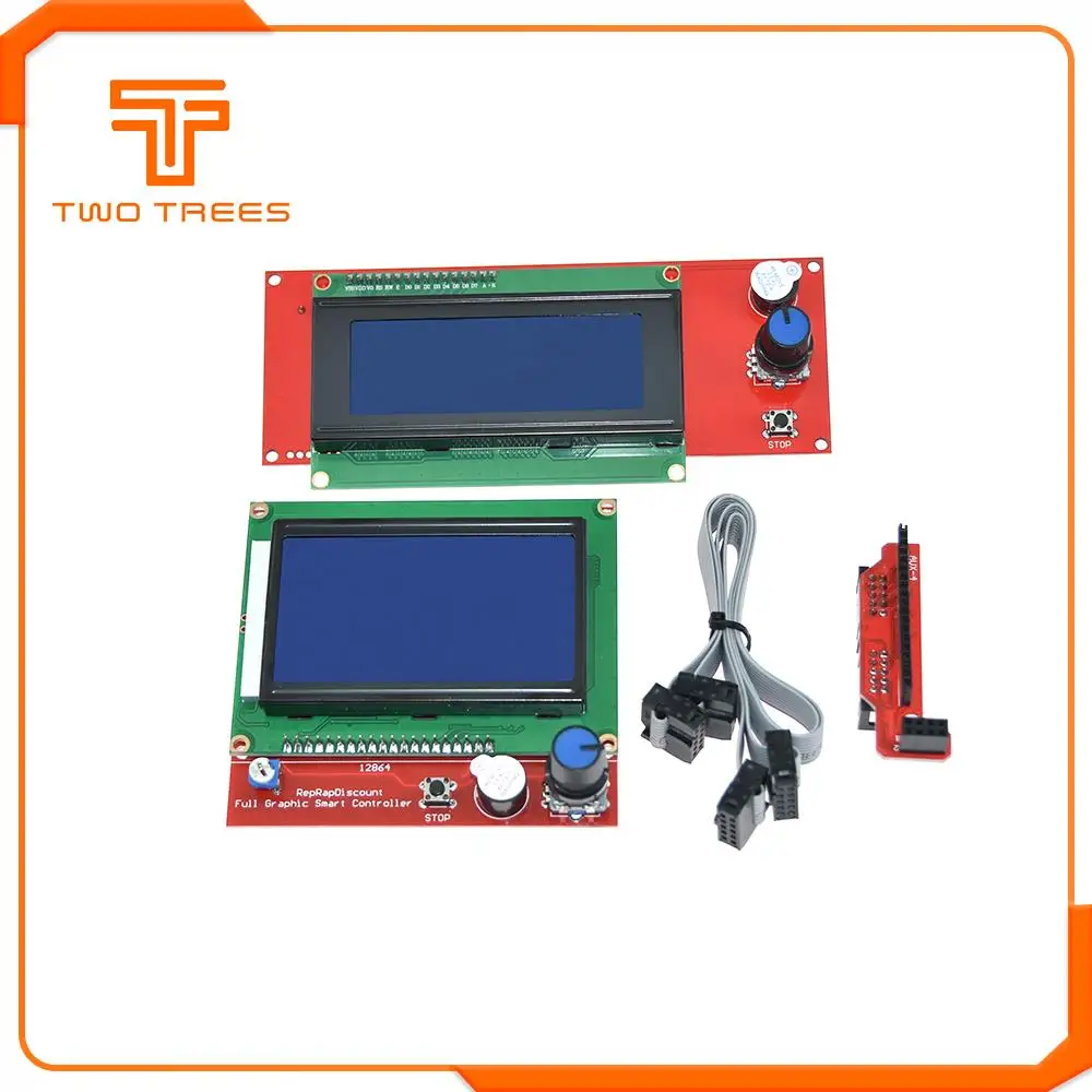 1 шт. lcd 12864 Ramps умные части RAMPS 1,4 контрольная панель lcd 12864/2004 монитор Материнская плата синий экран модуль