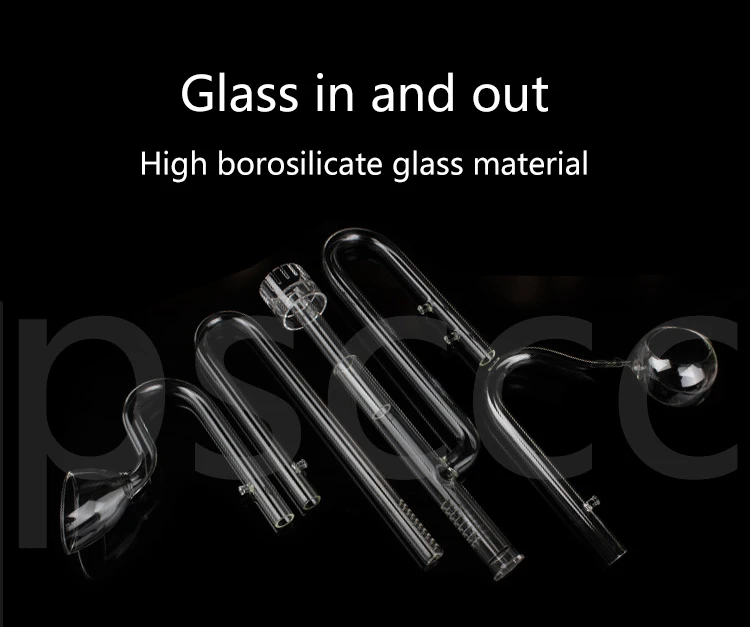 Aquarium ADA style 13/17mm Glass Lily Pipe Inflow Outflow The glass inlet and outlet water pipe in Bell grass cylinder oil film
