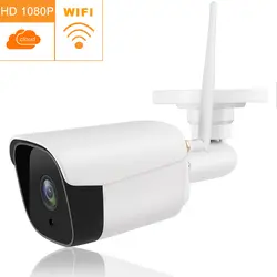 2.0MP Беспроводная ip-камера HD 1080 P ночного видения Открытый водонепроницаемый WiFi 1080 P HD Мониторинг безопасности аудио с микрофоном и динамиком