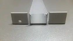100 см алюминиевый профиль Большой Глубокий квадратный Светодиодные ленты Освещение Бесплатная доставка Fedex