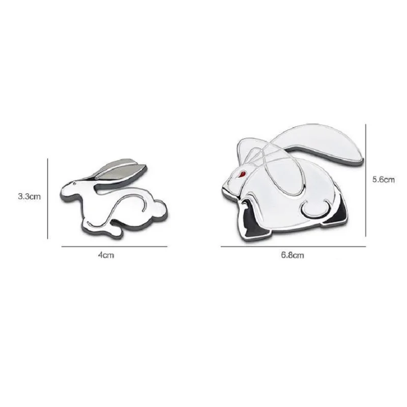 3D металлическая бегущая кроличья Автомобильная наклейка с эмблемой на задний багажник для VW Jetta Golf GTI Polo универсальные автомобильные аксессуары украшение автомобиля