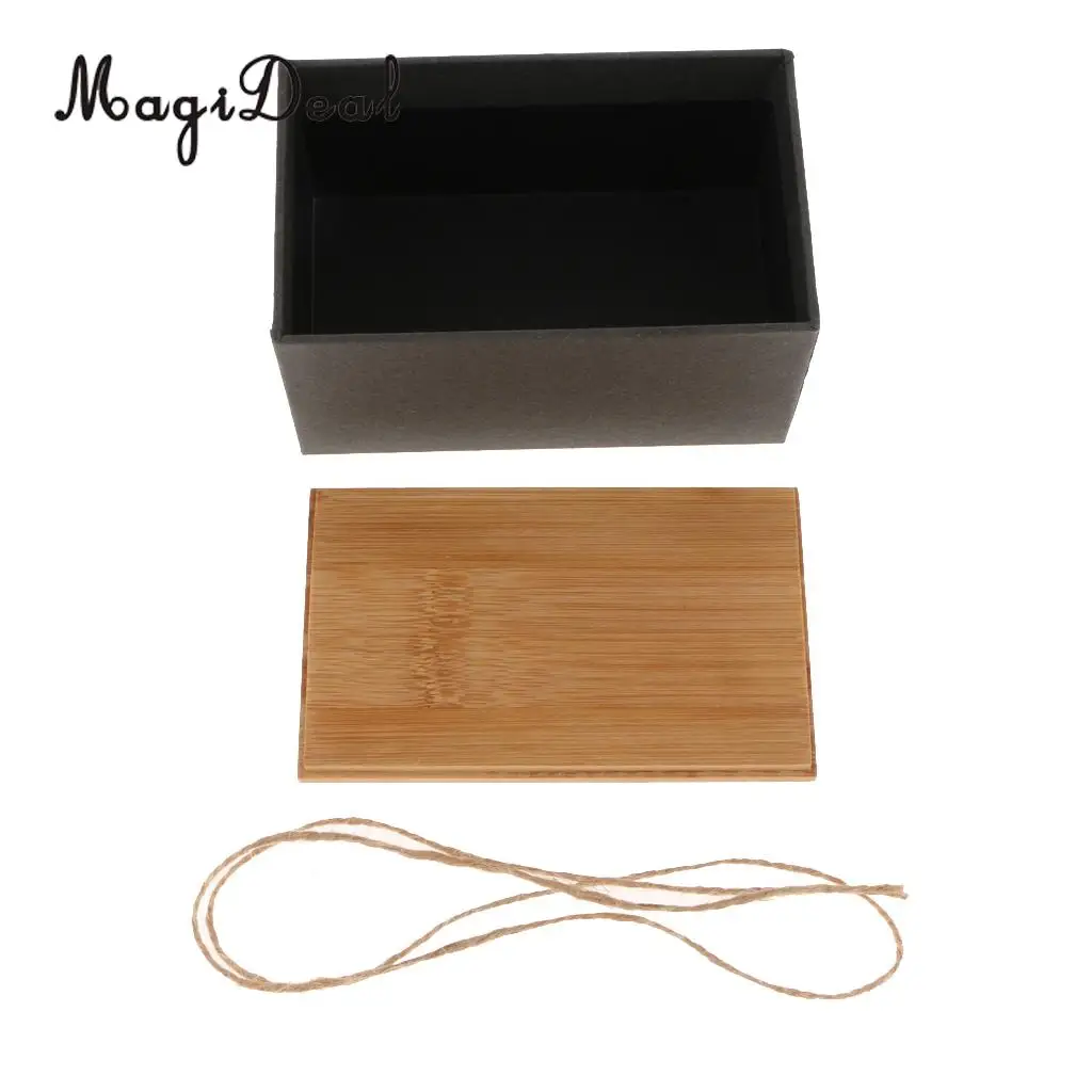 Bamboo Lid Tea Storage Box Tea Packing Box Handmade Natural Tea Coffee Caddy Jar Storage Holder Canister