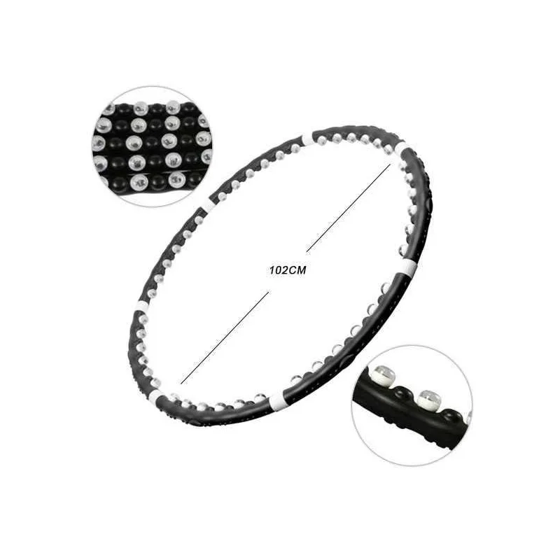 Magnet-Sport-Hoops-Leichte-Massage-Loops-Abnehmbare-Ring-Rohr-Kreis-F-r-Taille-Abnehmen-Frauen-Bodybuilding