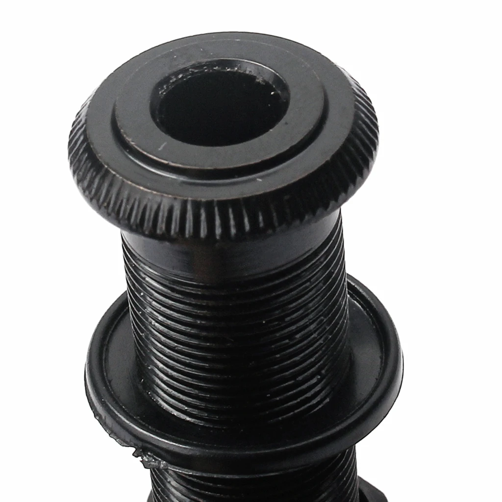 Tooyful Durable Copper 6.35mm Mono Guitar Cylinder Endpin Jack Socket DIY 45mm/1.77inch Musical Instrument Accessory