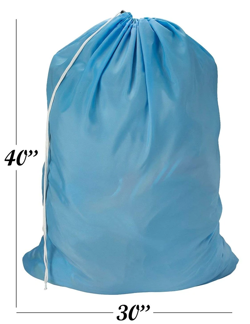 100pcs Extra Large Nylon Laundry Bag Drawstring Pouch Stuff Storage