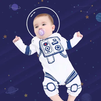 

Excellent Quality Newborn Baby Boys One-pieces 2019 Autumn Baby Rompers Space Suit Infant Jumpsuit 100% Cotton Baby Clothes