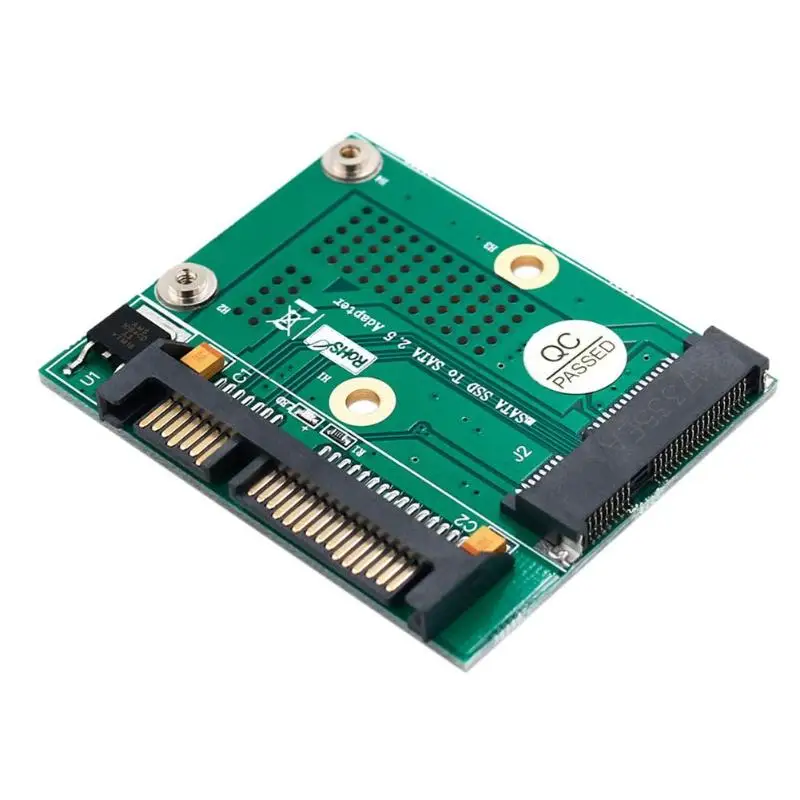 Msata до 2,5 дюймов SATA SSD адаптер конвертер карта модуль Плата с металлическим удлинительным кронштейном для полуразмера полный размер msata