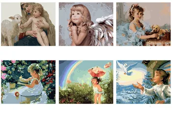 

Framed painting by numbers paint by numbers canvas painting for living room home decor diy picture oil painting wall decor 4050