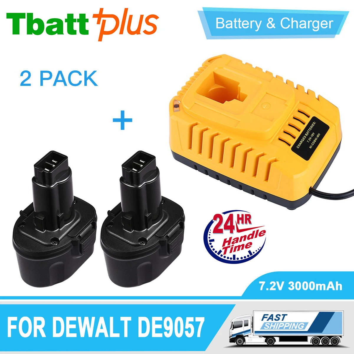 7 2 В NI CD Батарея для DEWALT DE9057 DW9057 DE9085 и DC9310 Зарядное устройство 18 NiCd NiMh