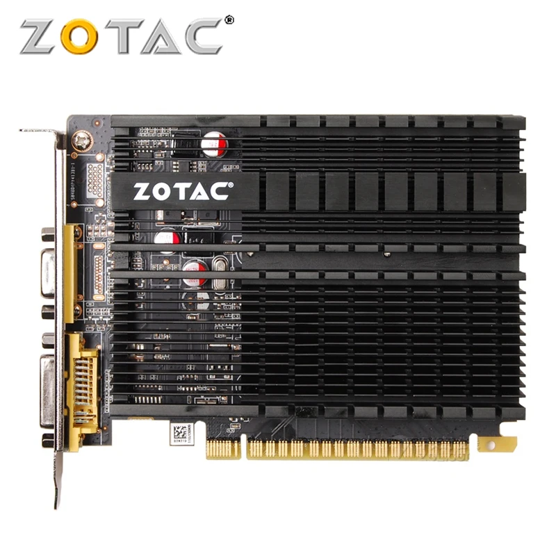 Видеокарта ZOTAC GeForce GT 610 1 ГБ 64 бит GDDR3 графические карты графическая карта для NVIDIA