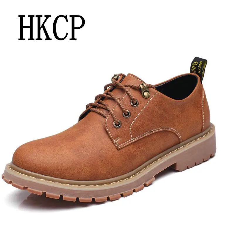 

HKPC 2019 new Autumn winter men's hiking shoes Low to help big head shoes non-slip tooling shoes casual shoes large size 37-47